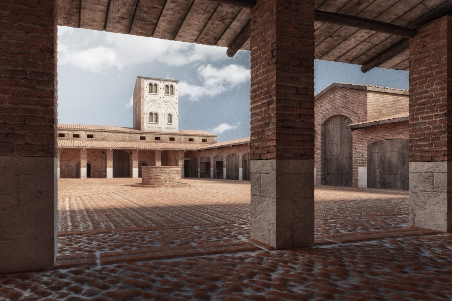 Ricostruzione Piazza del Grano Pisa